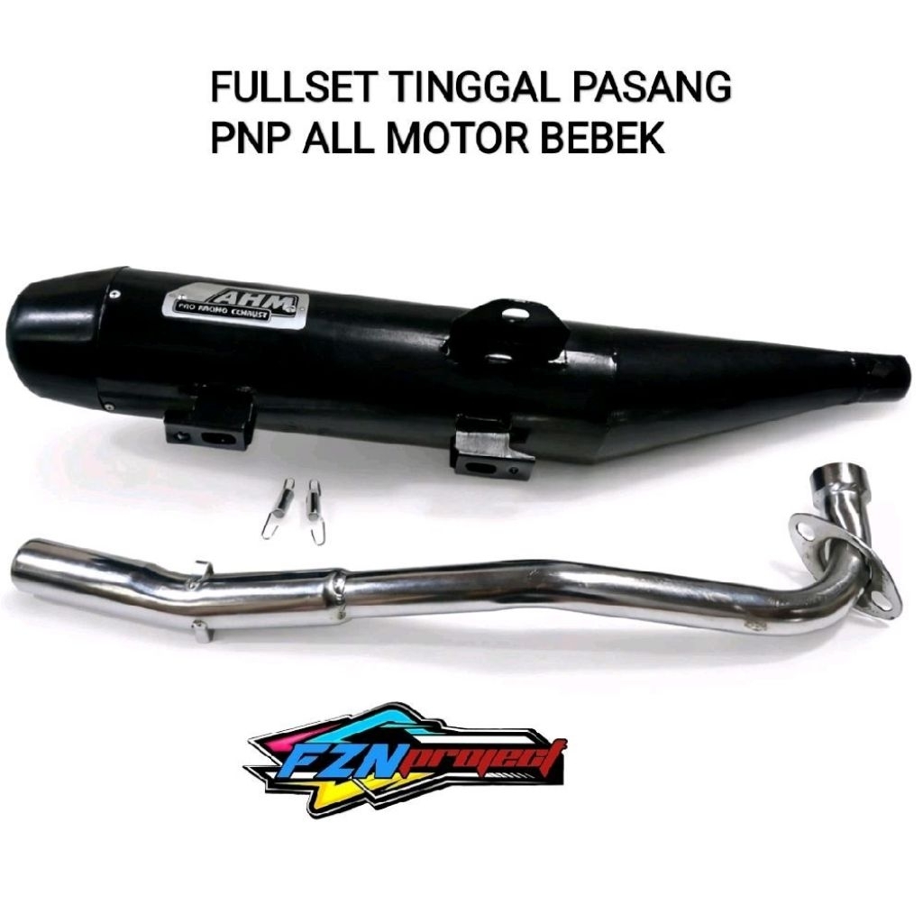 KNALPOT TSUKIGI STANDAR RACING ORIGINAL AHM BAS ADEM PNP UNTUK MOTOR BEBEK SUPRA 125 REVO FIT BLADE 