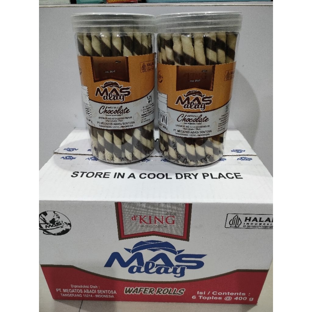 1 Dus Wafer Rolls Chocolate Masalay d’King
