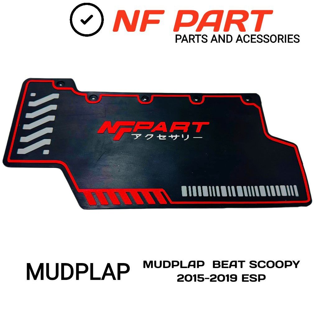Mudlaph karpet Penahan Lumpur Motor Beat FI Esp Beat Pop Scoopy Esp 2016-2019 Vario 110 Variasi Warn