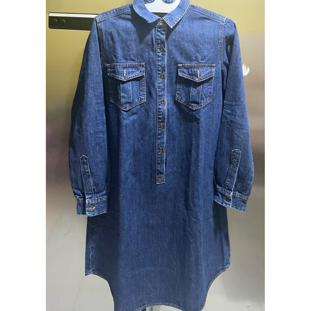 Tunik jeans hush puppies size m original (preloved)
