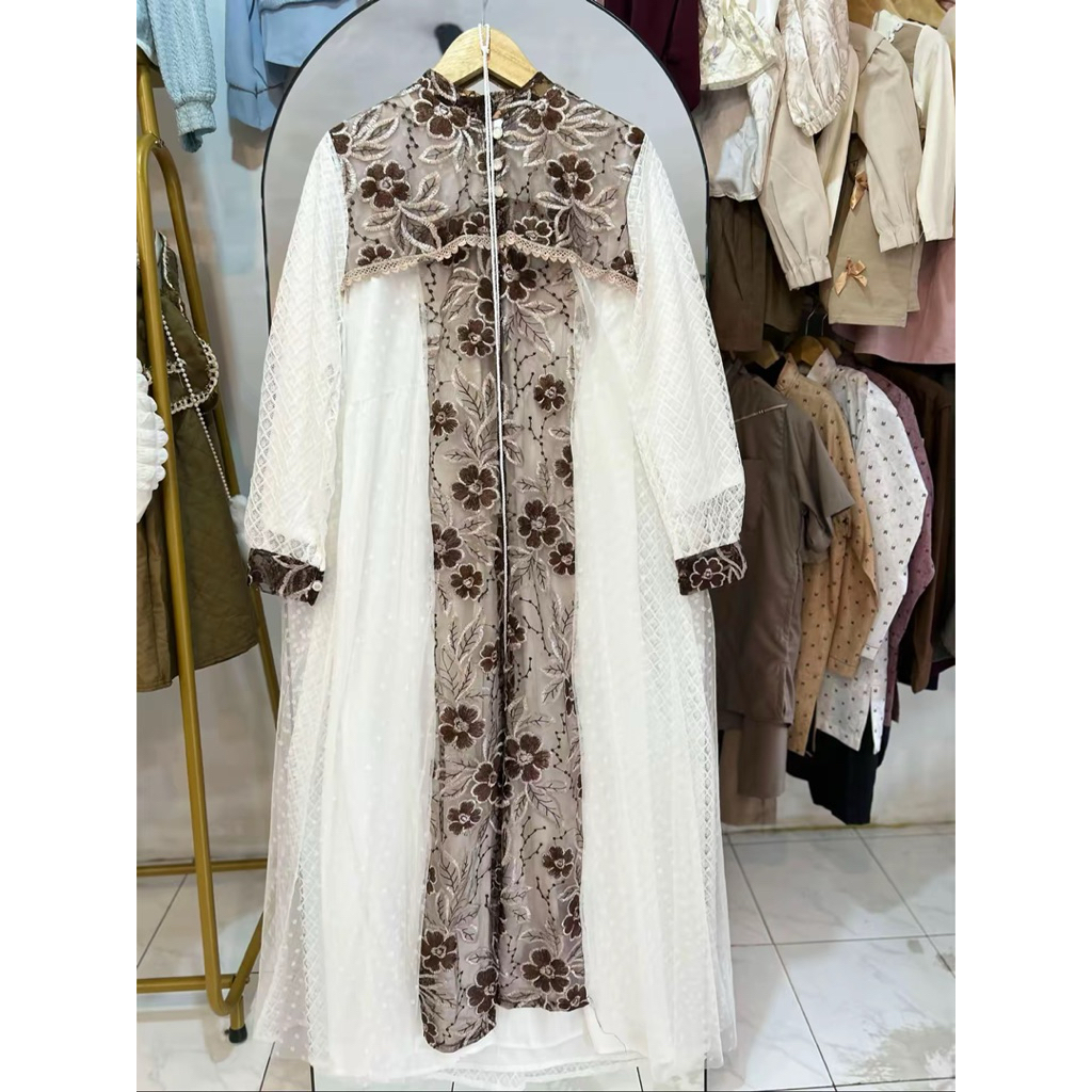 Gamis Brukat Outer