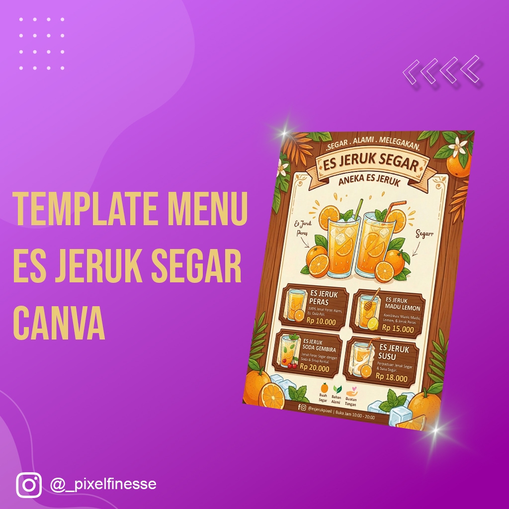 Template Menu Es Jeruk Jeruk - Canva