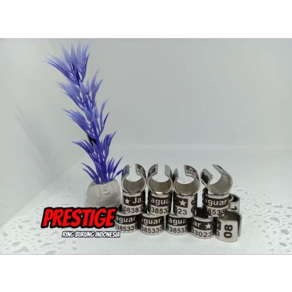 RING BAJA BELAH 1 CM LASER VARIASI BISA BUAT MERPATI BISA COSTUM NAMA NO HP NO URUT DLL