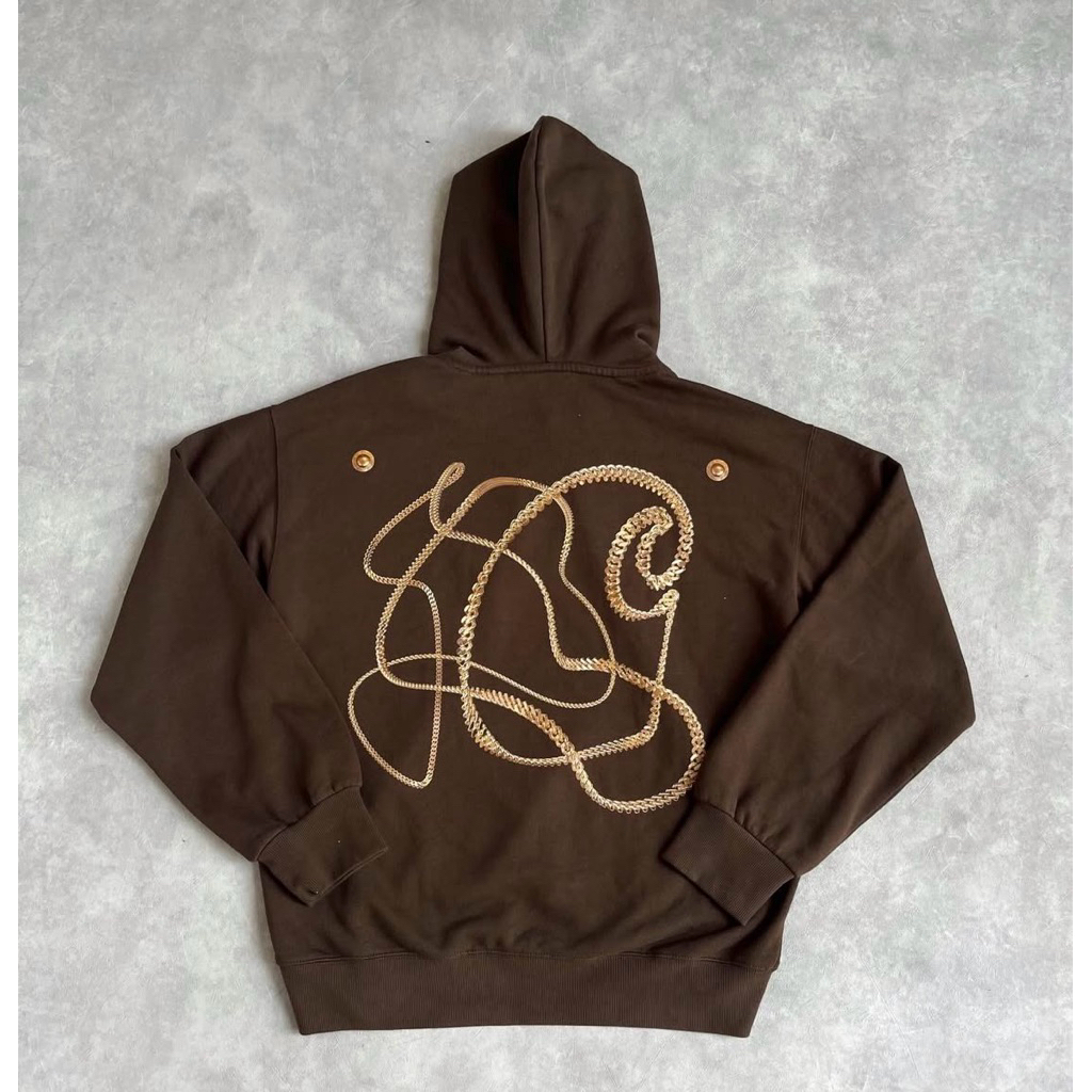 HOODIE CARHARTT WIP BROWN UNISEX FULL TAG JAKET PRIA