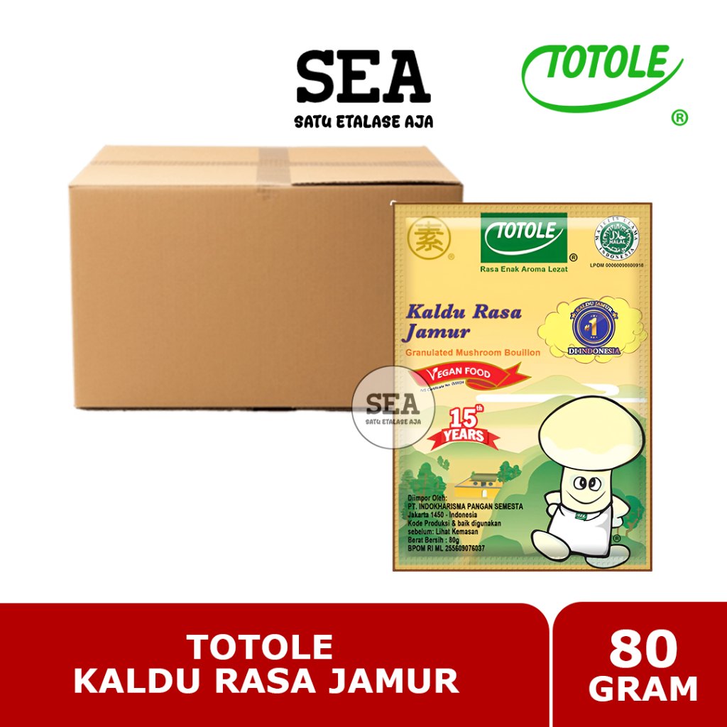 CTN - 1 DUS TOTOLE Kaldu Rasa Jamur 80gr - TOTOLE Kaldu Jamur 80 gr (1 DUS) - TOTOLE Mushroom Bouill