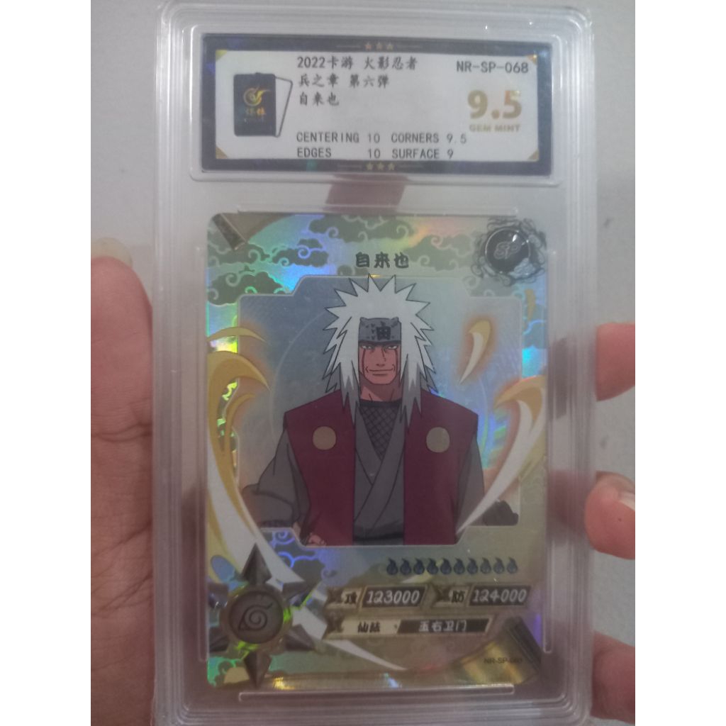 Naruto CCG TCG Card Jiraiya NR-SP-068 (Chinese) Kayou graded 9.5 GEM MINT