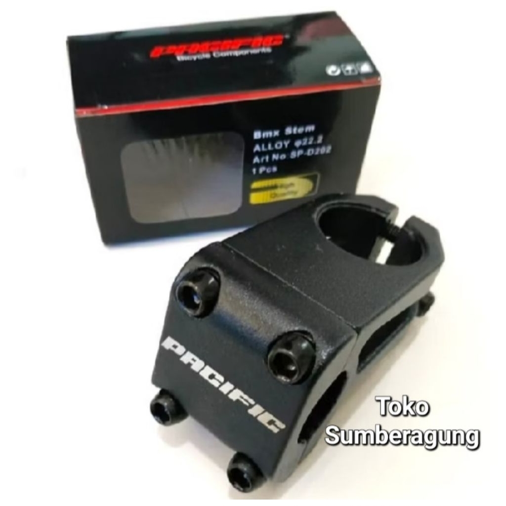 Stem Stang Stir Sepeda BMX 22.2 MM Steel Penjepit Tiang Stir Sepeda Merek Sakoni