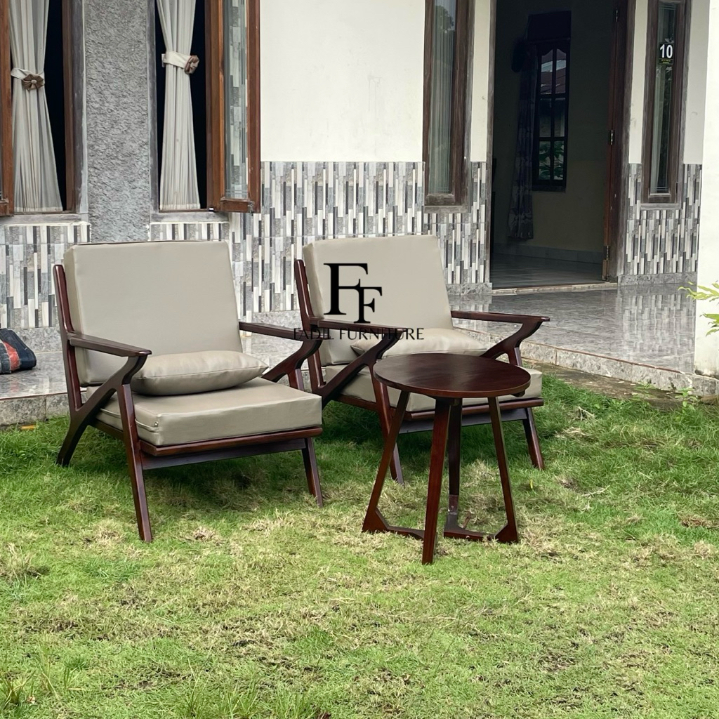 Set Kursi Teras Sofa Kursi Sofa Kayu Jati Set Sofa 1 Seater Minimalis