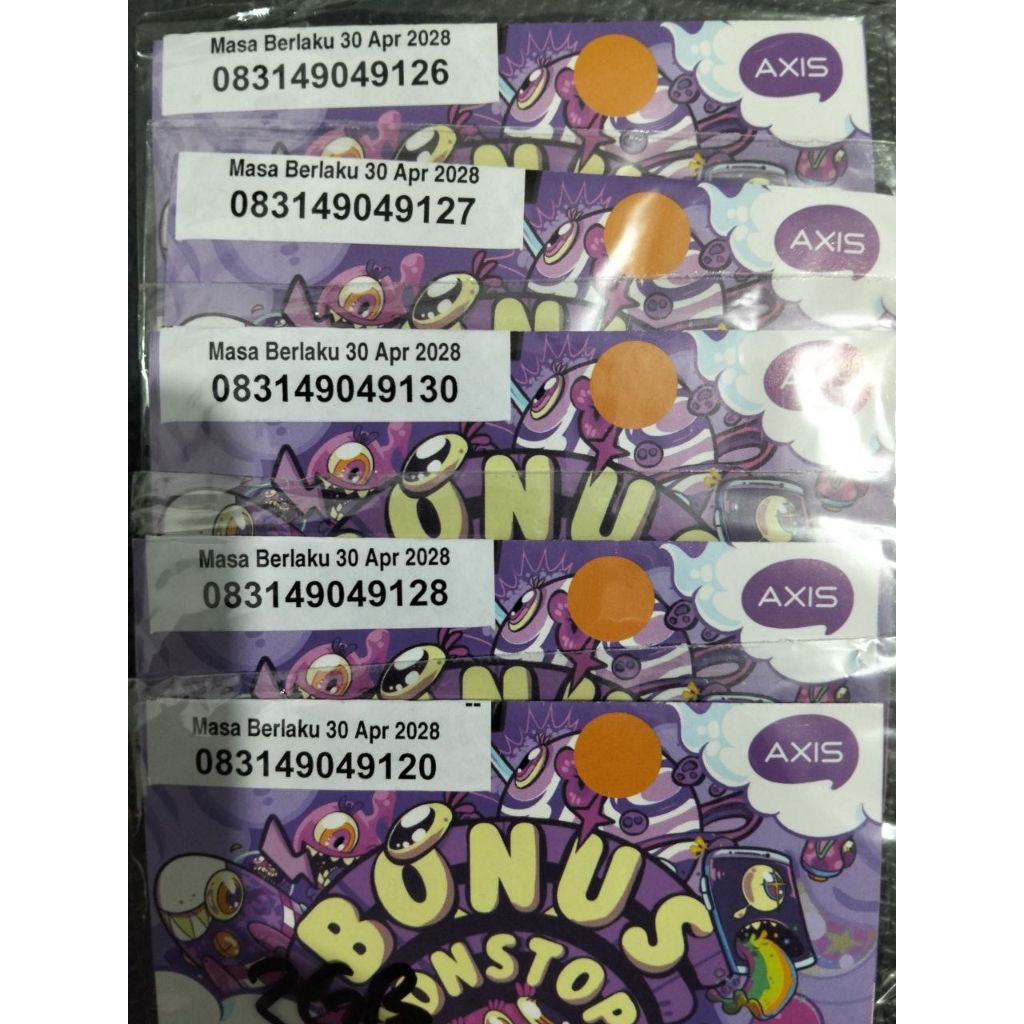 Kartu Perdana AXIS 3GB SEGEL – Belum Registrasi | Murah 25RB