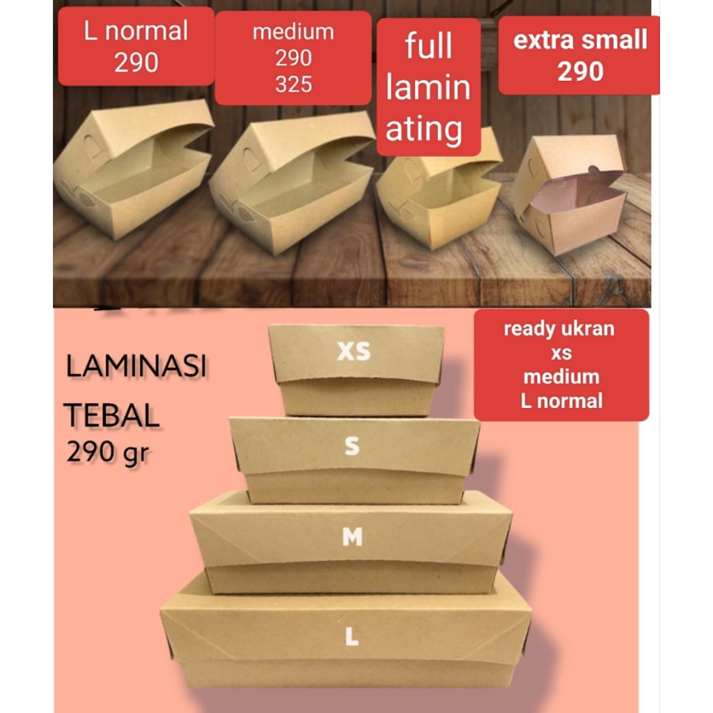 paper lunch box(kotak makan kertas)