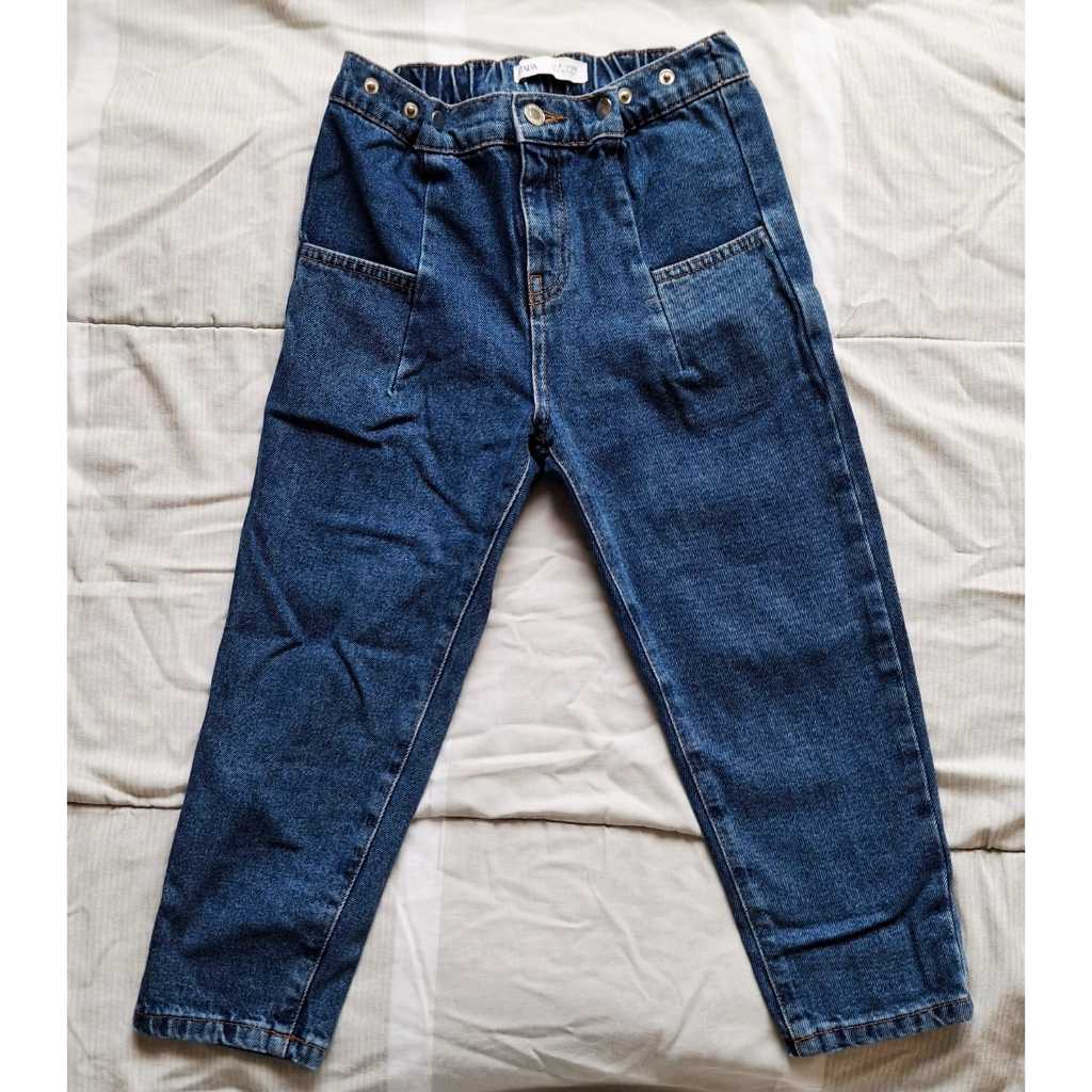 Preloved Koleksi Pribadi ZARA Girls Celana Jeans warna Biru tua