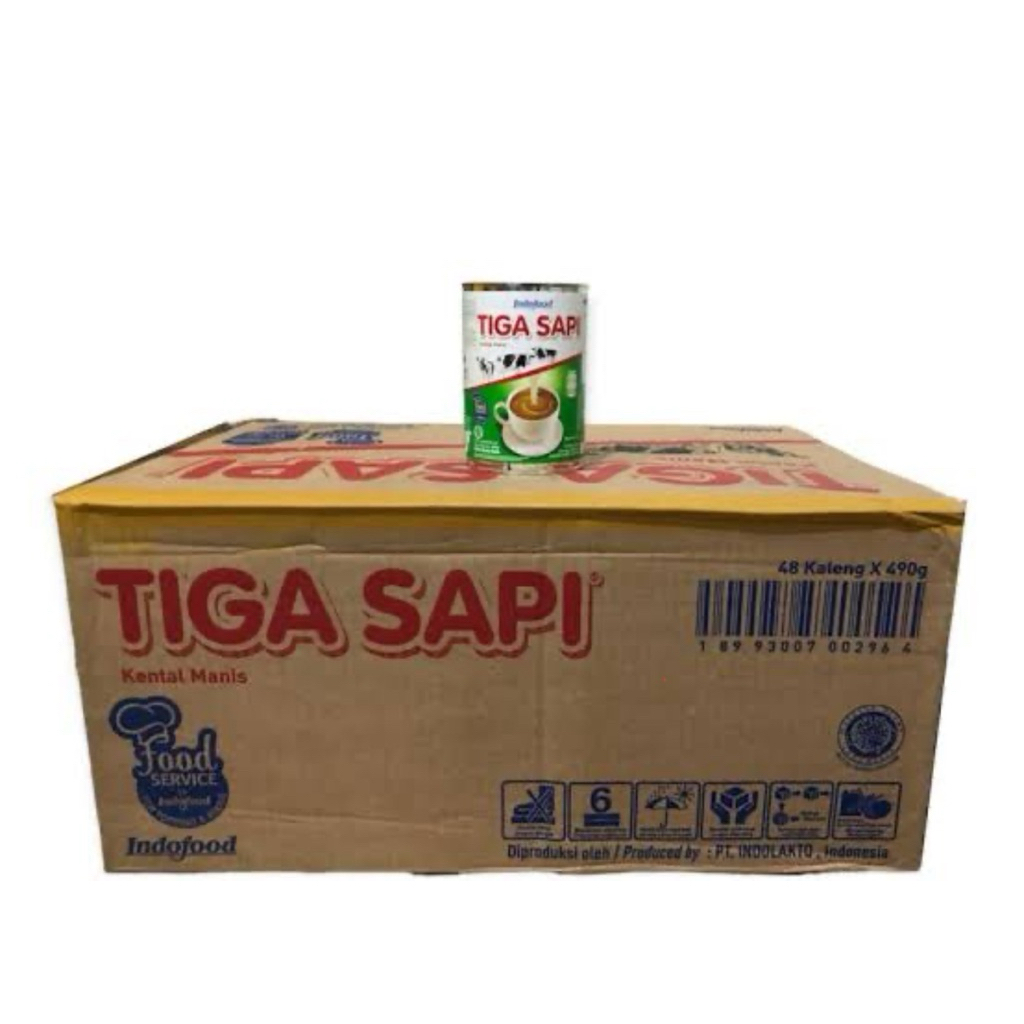 Susu Kental Manis Tiga Sapi 490g Karton Murah!!