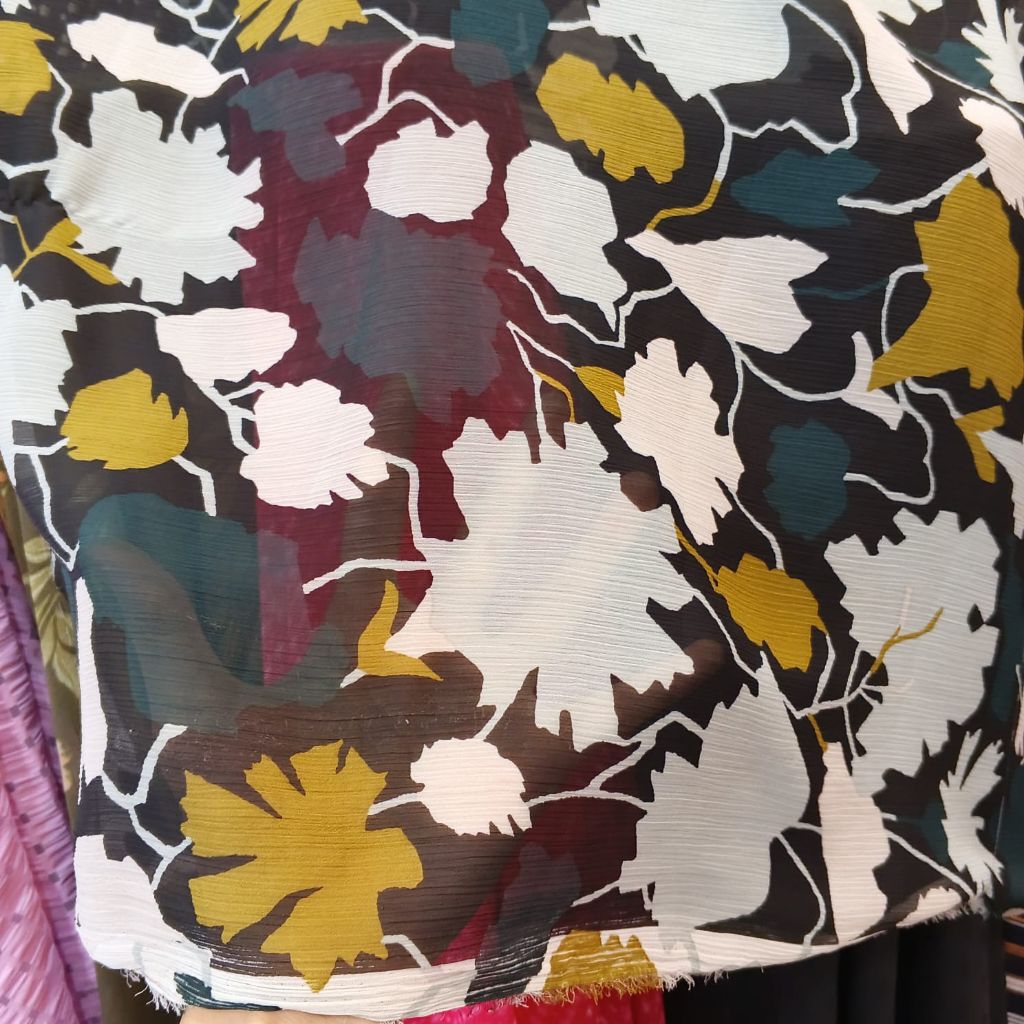 kain sifon yoryu motif meteran - kain sifon premium motif - bahan sifon motif meteran - [harga/0,5m]