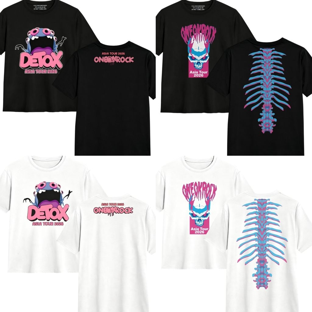 Kaos One Ok Rock - Kaos One ok rock asia Tour Detok - Kaos konser