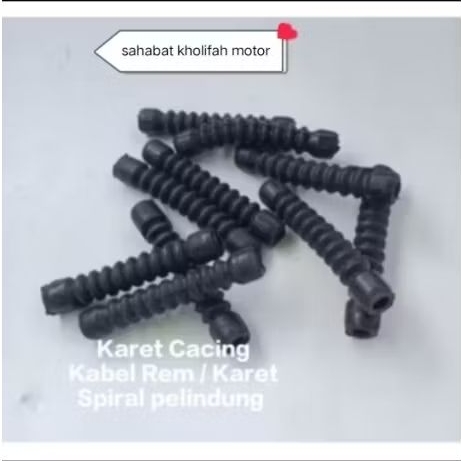 1PCS Karet Cacing Kabel Rem / Karet Spiral pelindung Kabel Rem / Karet Kabel Rem Belakang / Karet Pe