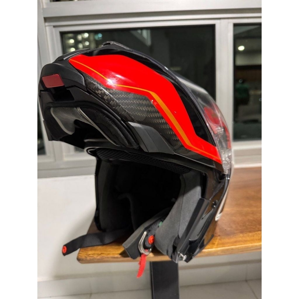 Helm Full / Halfface Modular Ringan AGV Sport Sharp Full Carbon Glossy (L)