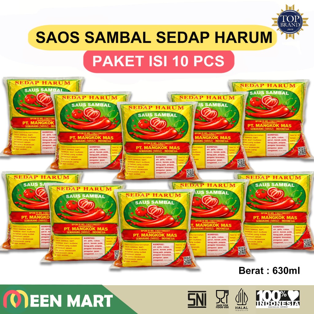 Saos Sedap Harum Pt Mangkok Mas isi 10 Pcs Terbaru