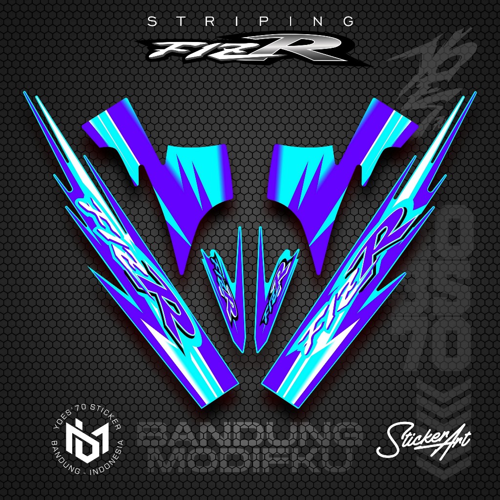 STRIPING VARIASI YAMAHA F1ZR / KRS 47 / STICKER LIST MOTOR F1 ZR / POLET STIKER VARIASI YAMAHA F1ZR