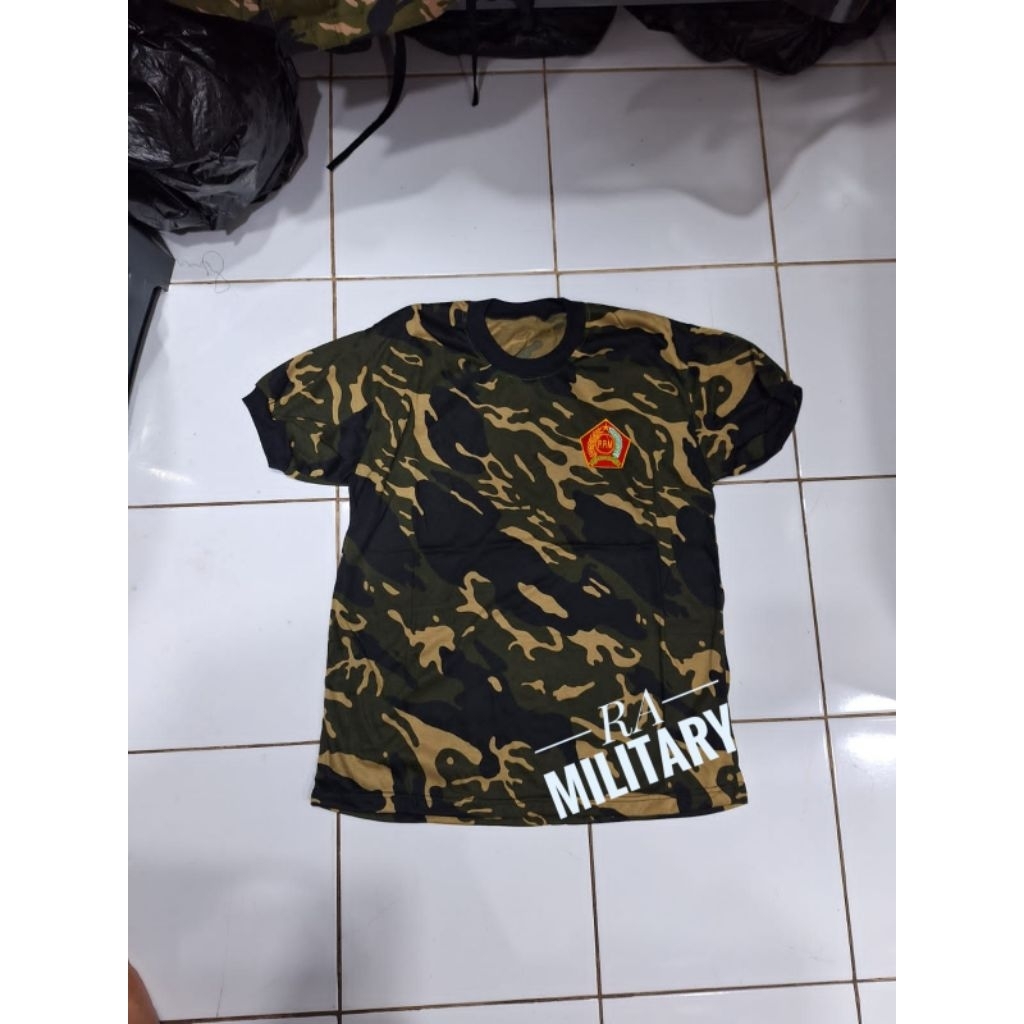 Kaos Oblong Loreng PPM Tangan Pendek