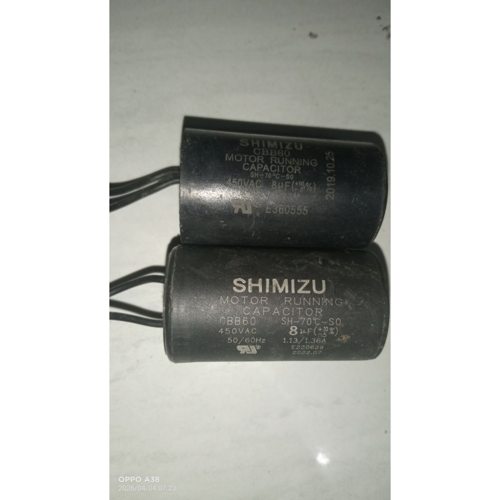 kapasitor Shimizu PS 130,135,128 original bekas copotan