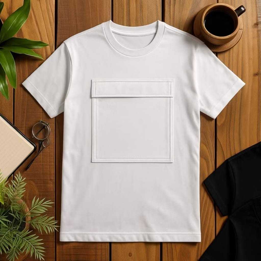 Kaos Haji Umroh Saku Depan Resleting Pria Dewasa Exlusive Bahan Katun