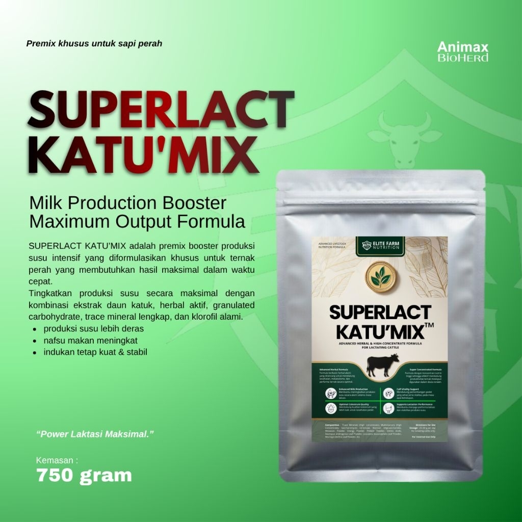 Booster Susu Sapi - Superlact Katu'mix - Booster Produksi Susu - Booster Asi - Katulac