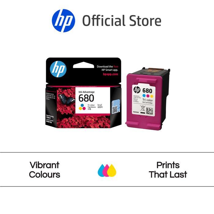Tinta Printer HP Original 680 Cartridge Asli Original for printer 2520hc,2020