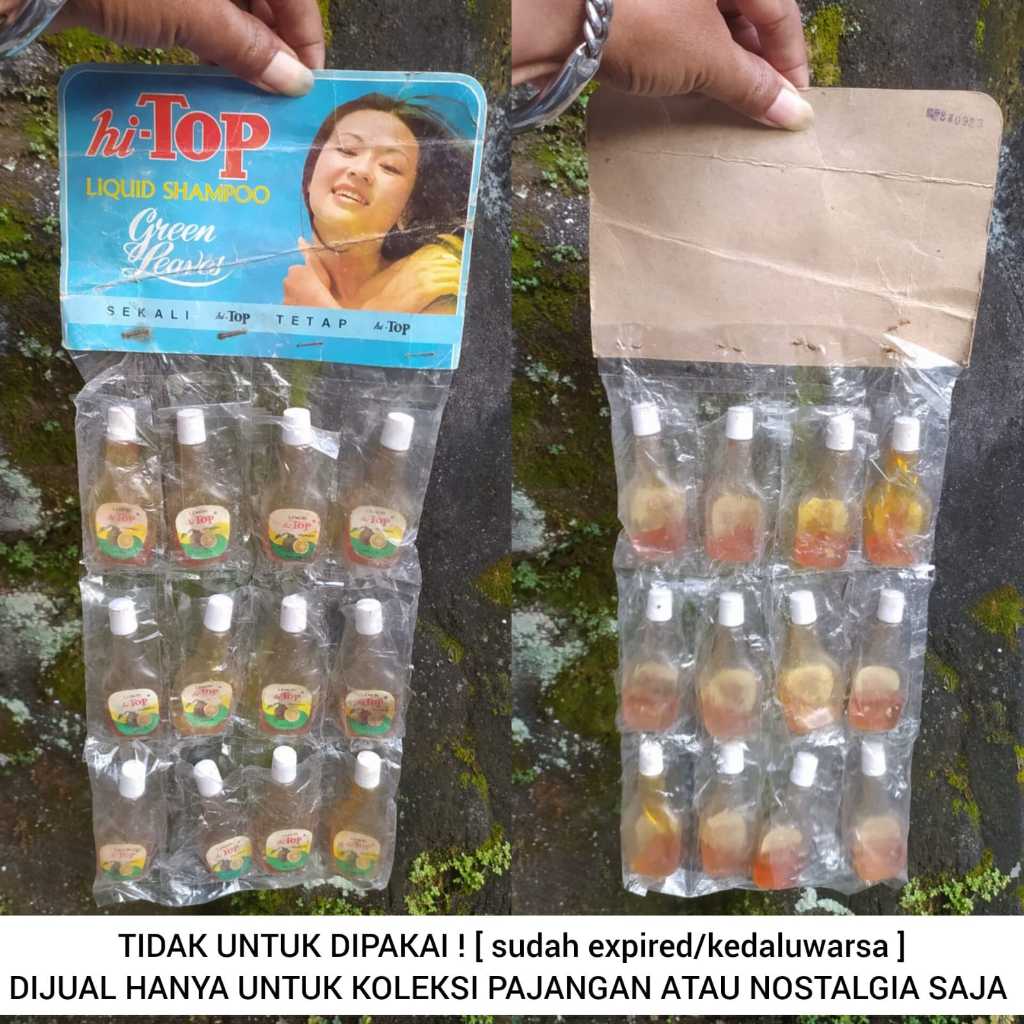 [ TIDAK UNTUK DIPAKAI ] KOLEKSI PRODUK JADUL TAHUN 1980AN SHAMPOO HI TOP LOQUID ORIGINAL LAWAS ASLI