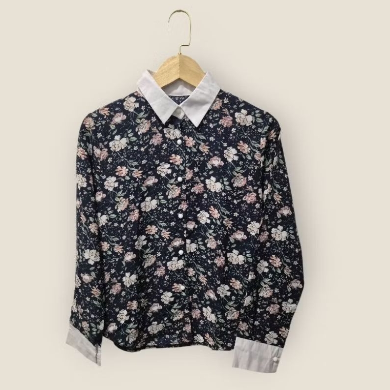 Korean Floral Blouse