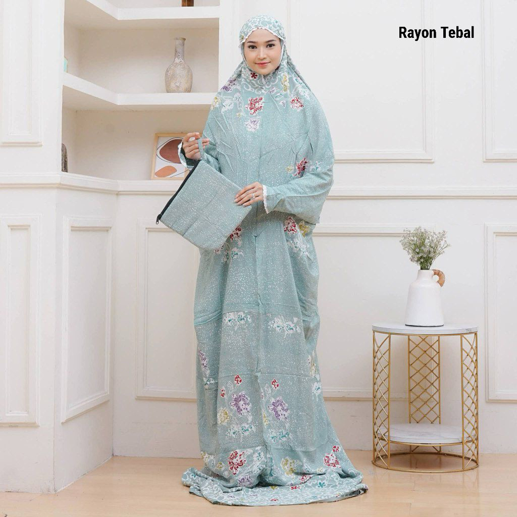 MUKENA TERUSAN RAYON JUMBO BATIK CAP PEKALONGAN