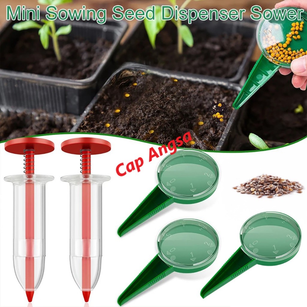 [CAPANGSA] Alat Semai Benih Mini 2in1 | Seed Planter Manual | Penabur Bibit untuk Home Gardening | U