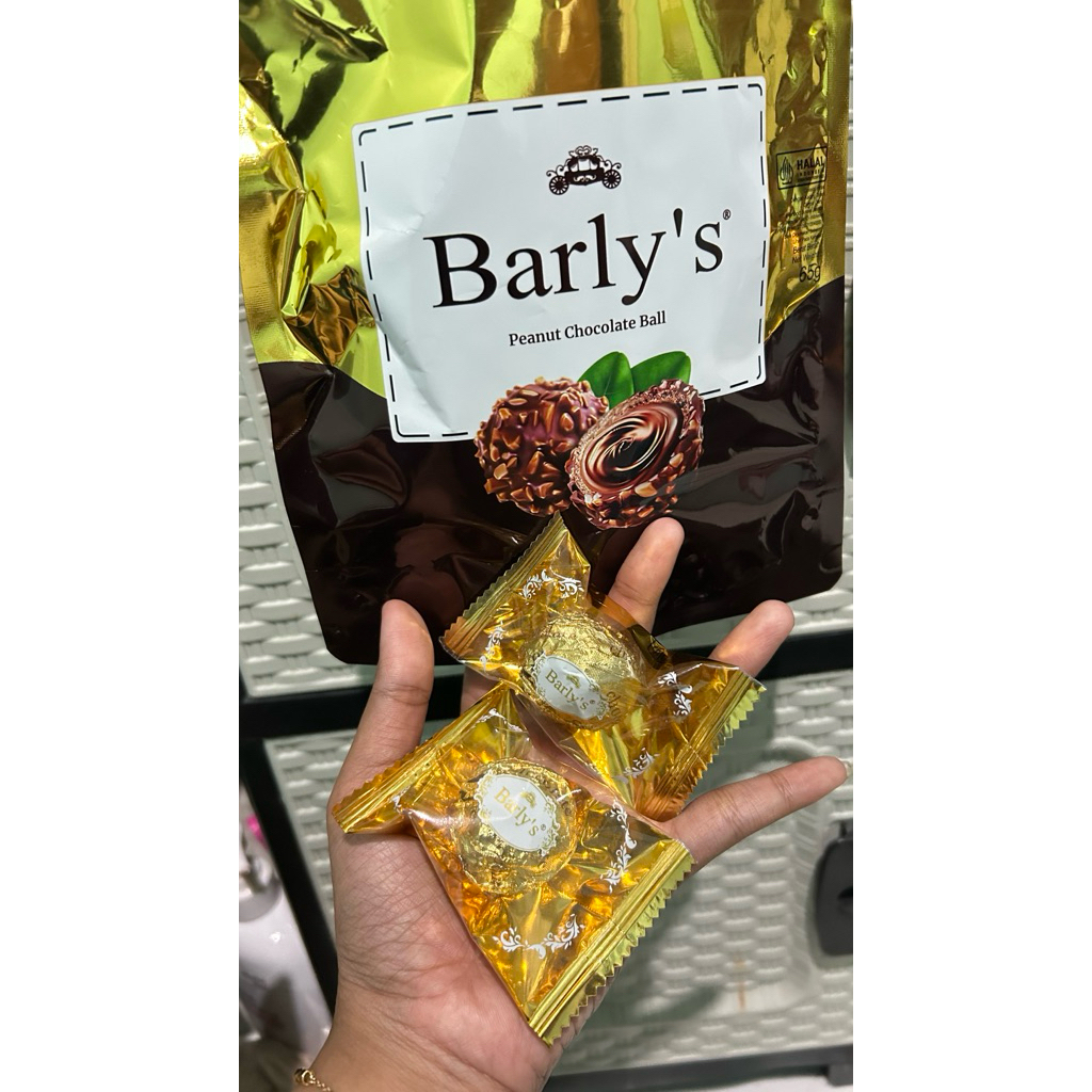[Ecer] Barlys Peanut Chocolate Ball Coklat Import Barlys Coklat Kacang Halal