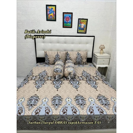 Sprei batik pekalongan - bahan halus uk 160x200x20 cm
