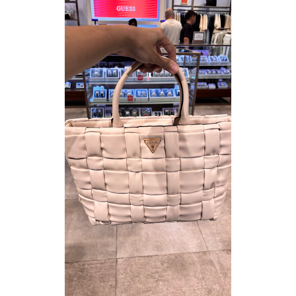 PROMO Guess Marion Bag (Bone) Tas Guess Original 100%