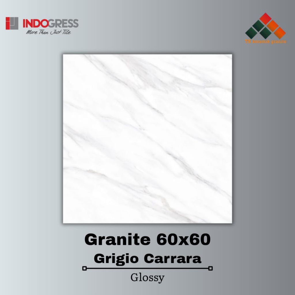 Granit 60x60 Indogress Grigio Carrara / Glossy