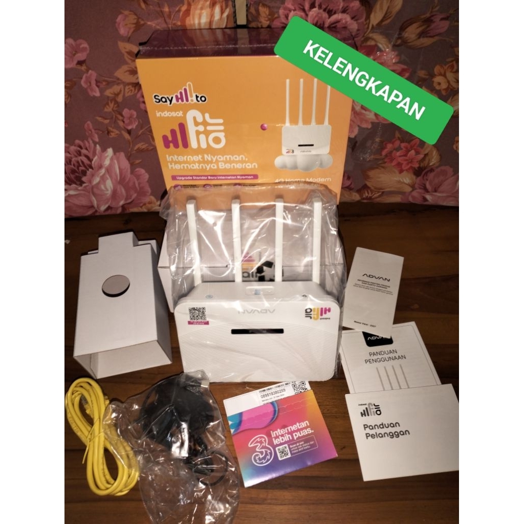 MODEM ADVAN V1 PRO Hifi air Kartu (Tri) + Sim Card ISI KUOTA 50 GB