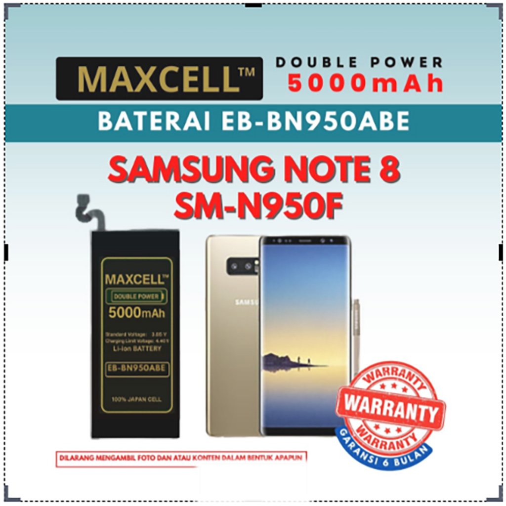 Baterai EB-BN950ABE Compatible Samsung Note 8 SM-N950F Double Power 5000mAh