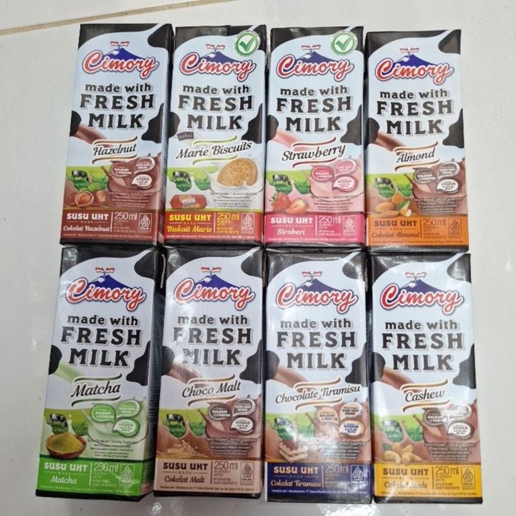 Susu UHT Cimory 250ml - Rasa Marie Regal, Bebas Laktosa, Pilihan Cemilan Sehat