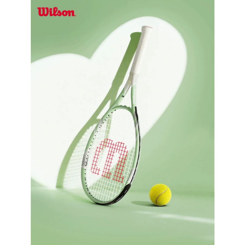 Raket Tenis Wilson Pemula Ringan Anti Getar Kepala Besar, Warna Lime untuk Wanita
