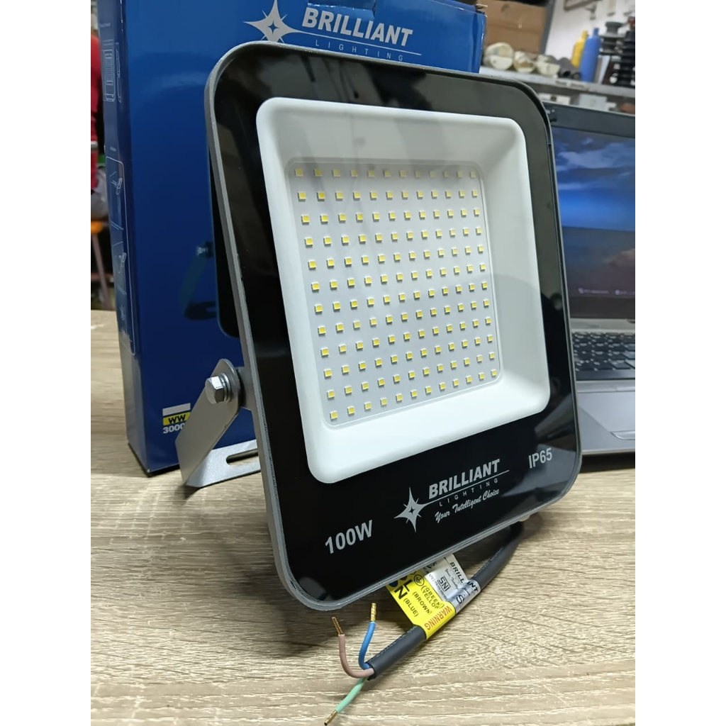Lampu Tembak Sorot LED Brlnt BLV6688  Premium IP65 50W 100W 3000K 6500K