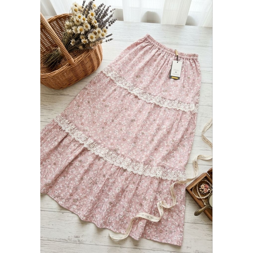TIERED MAXI SKIRT