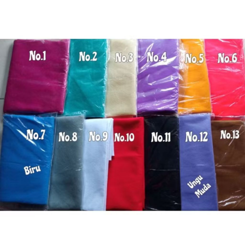 Kain Flanel Warna Warni 1 Meter Kain Flanel 1 Meter