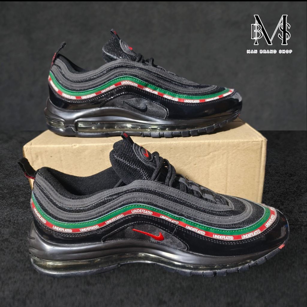 MBS Sepatu Nike Air Max 97 x Undefeated "Black", Size 44