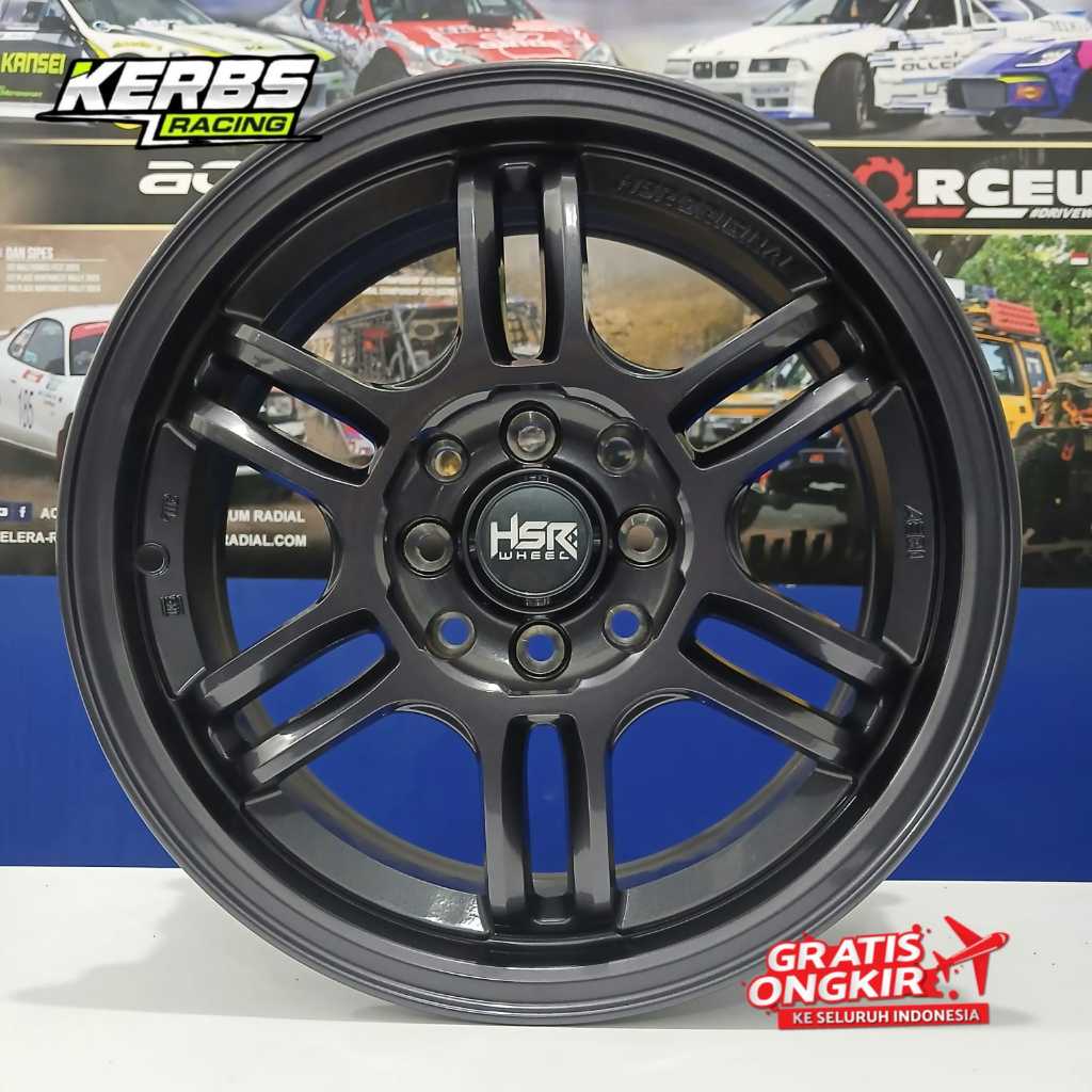 Velg mobil HSR racing ring 15 buat mobil agya ayla sedan timor vios genio ferio dll pelek ring 15
