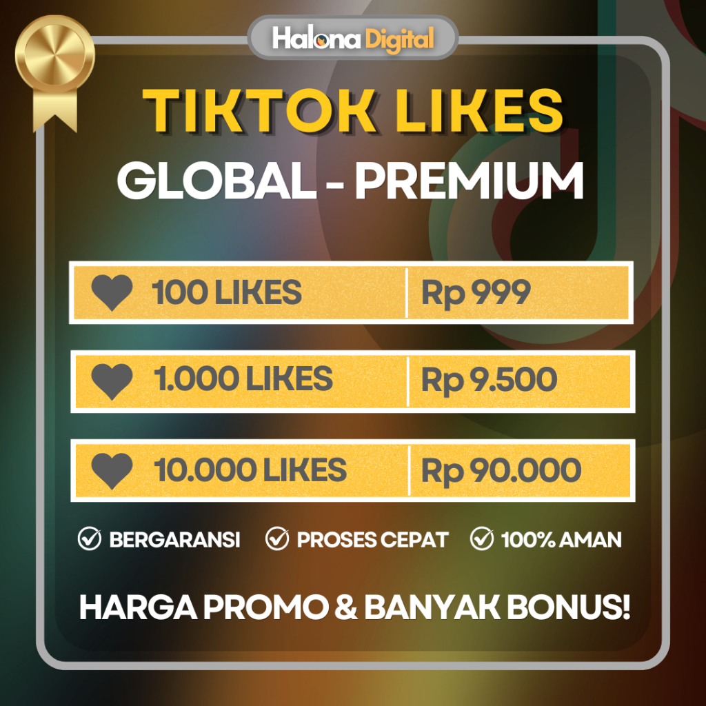 Likes Tiktok Real Aktif Permanent Toktok Like Global - HIGH QUALITY