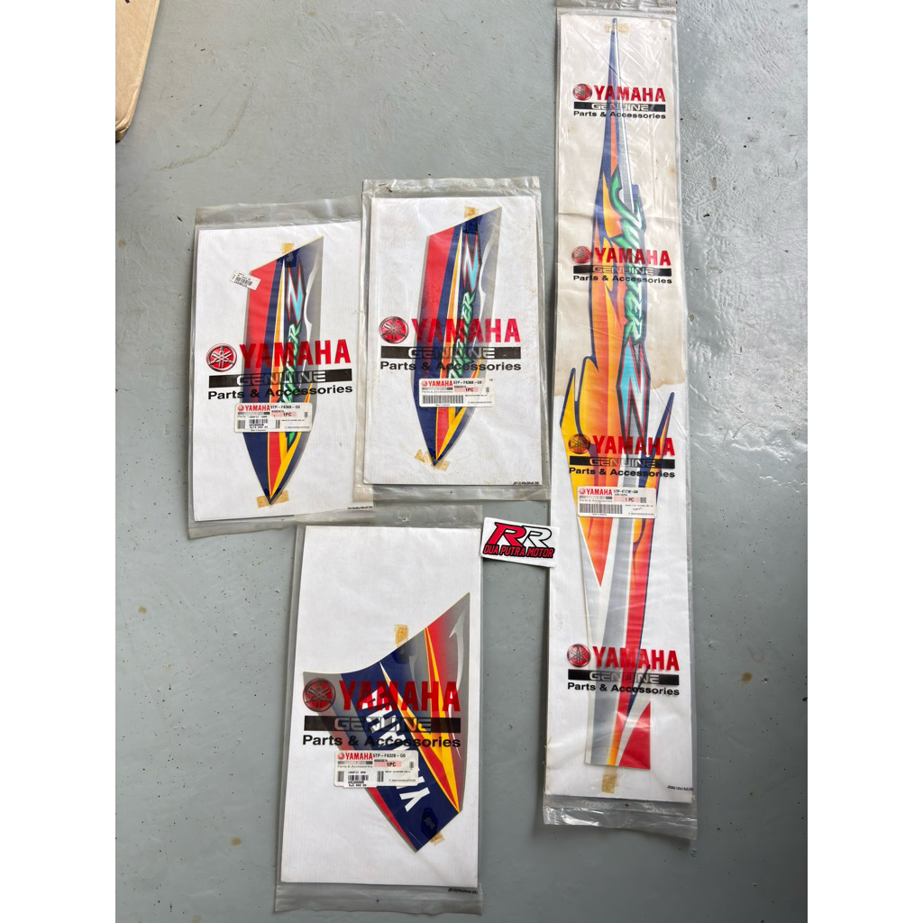 eceran Striping original ori yamaha jupiter z lama old cw tahun 2005 silver biru 5TP G0