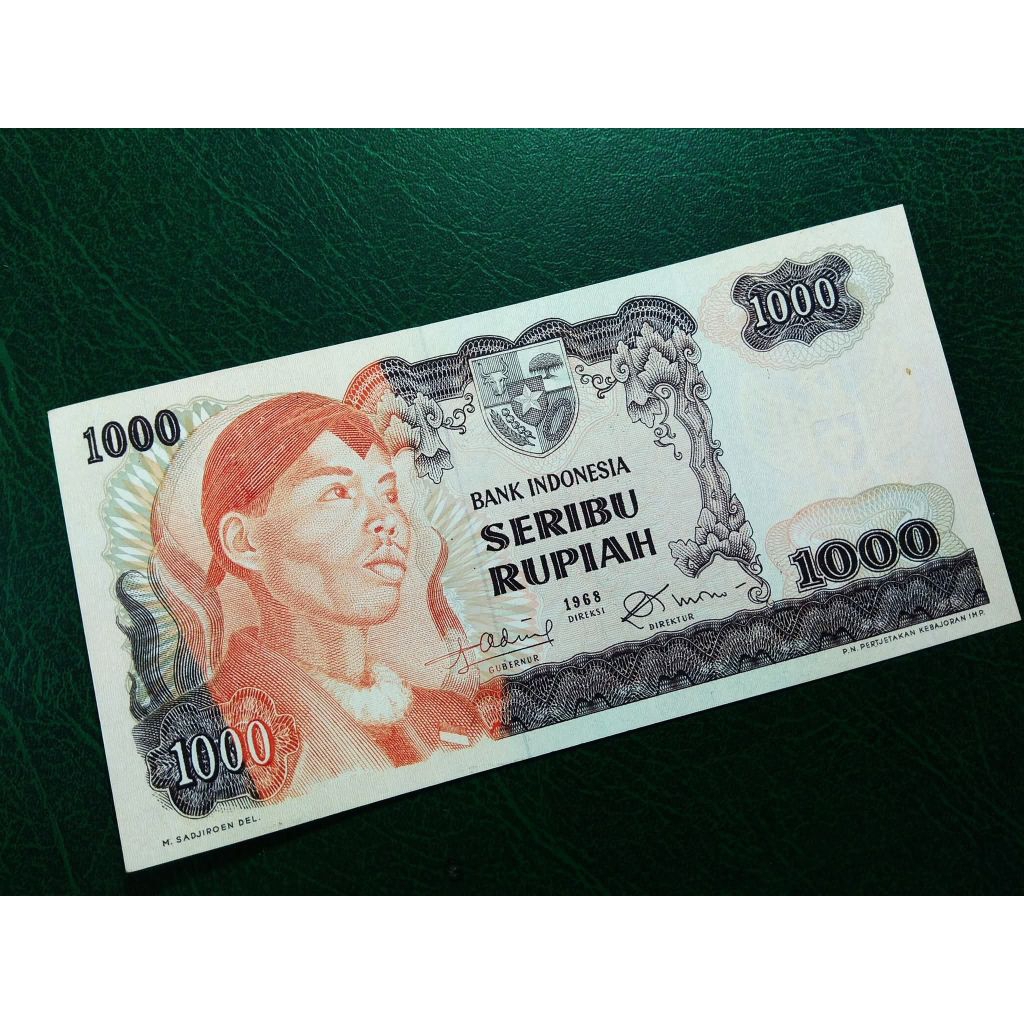 1000 Rupiah Jendral Soedirman UNC Gress