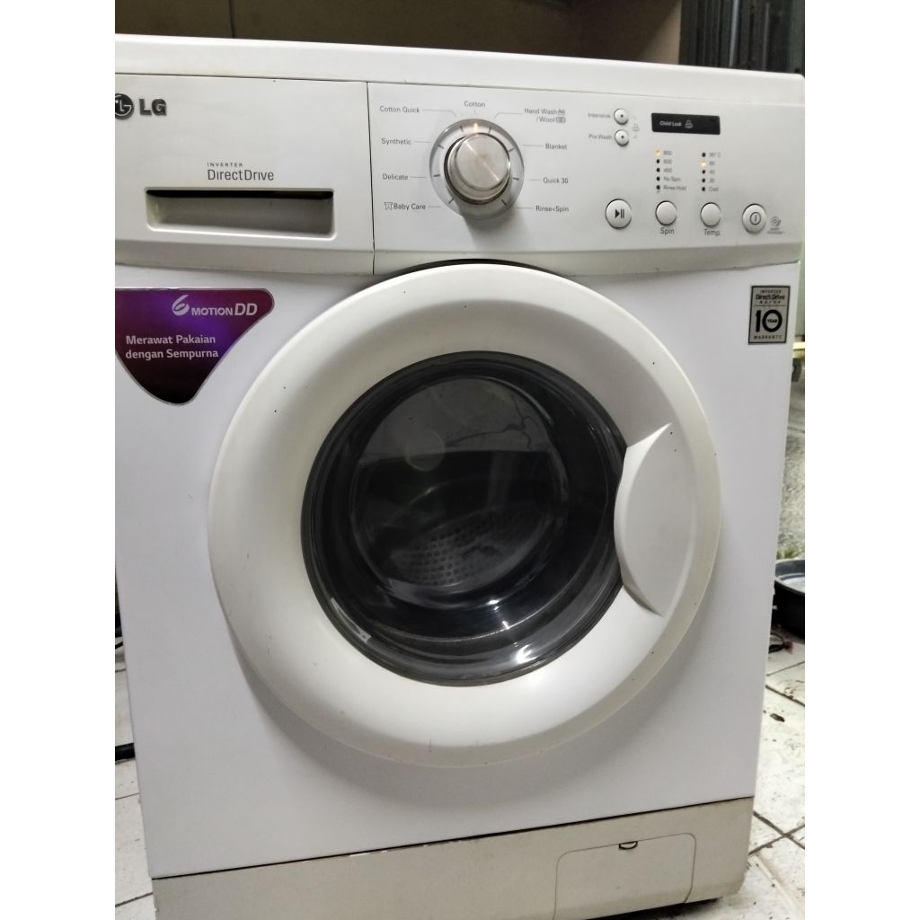 mesin cuci front loading LG inverter
