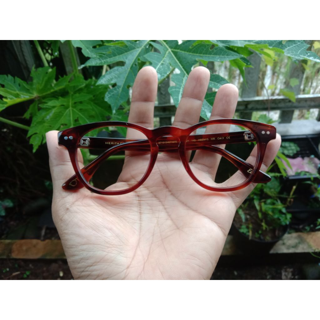 Kacamata Frame Pria Heritage Hsem15 Original Retro Klasik Model