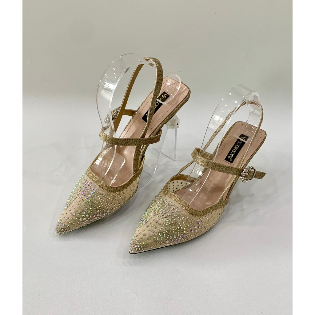 Allure Sepatu Heels Valerie 5cm Tali Belakang Pesta Mewah